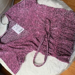 Cropped ruched shirt